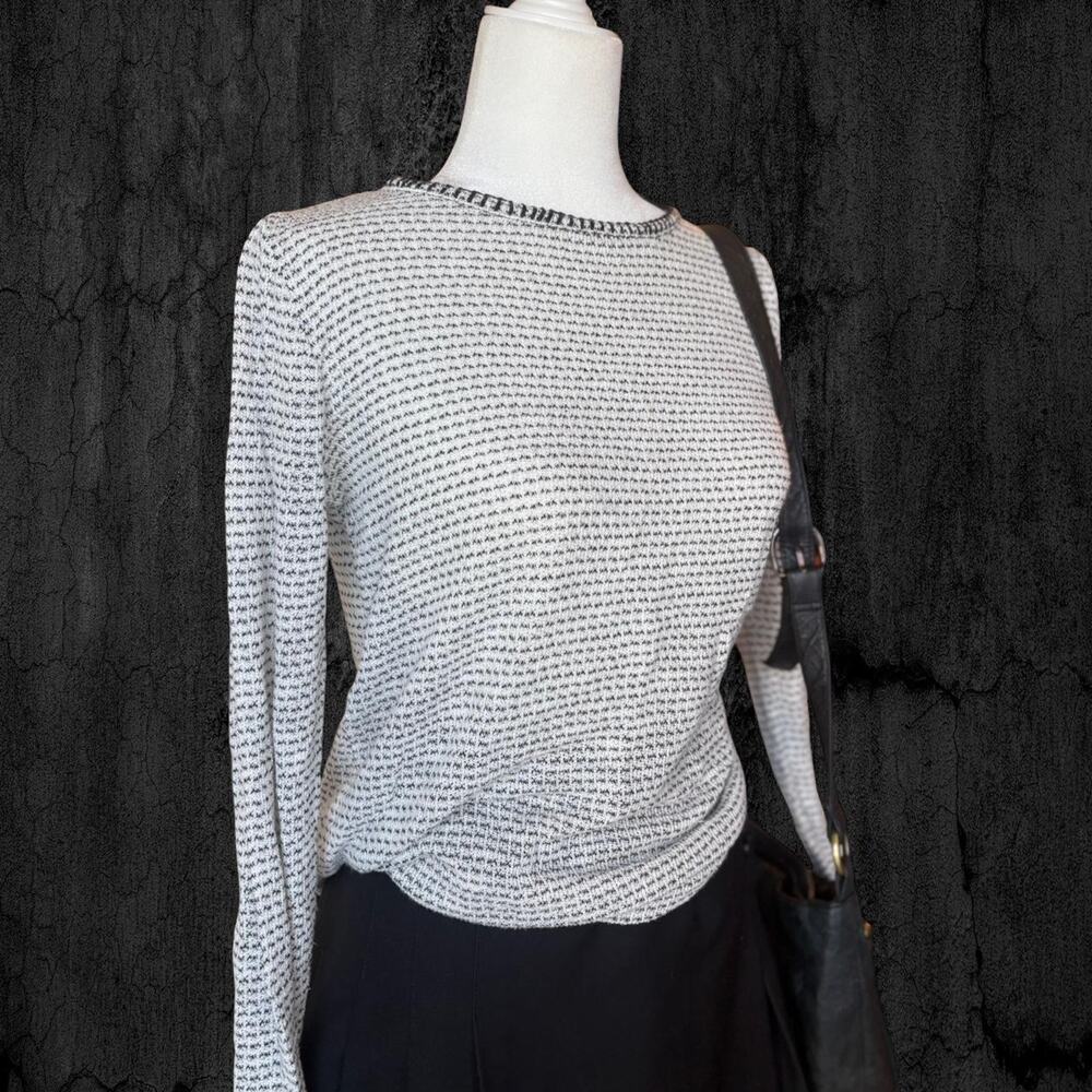 Cozy light grey knit sweater